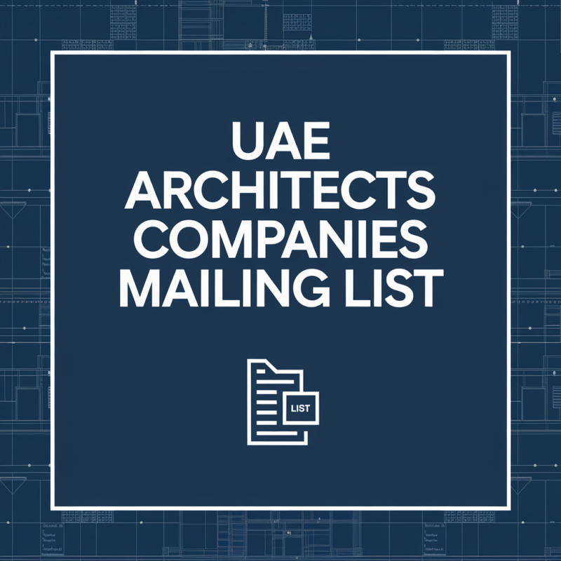 UAE Architects Companies Mailing List